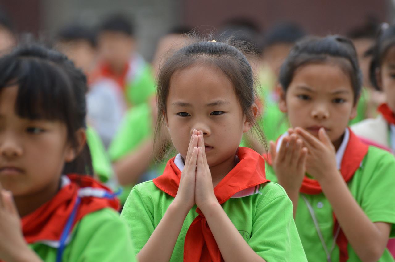 a grateful heart, primary school student, red scarf-2359746.jpg